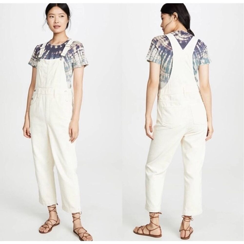 Madewell CorduroyโOveralls Jumpsuit Straight Leg Womenโs Size Medium